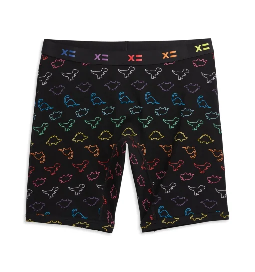 TomboyX 9" Boxer Briefs - Rainbow DinoByte Fashion