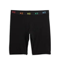TomboyX 9" Boxer Briefs - TENCEL™ Modal Black X= Rainbow Best