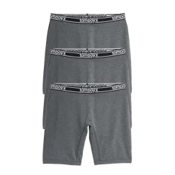 TomboyX 9" Boxer Briefs 3-Pack - Cotton Charcoal Logo Online