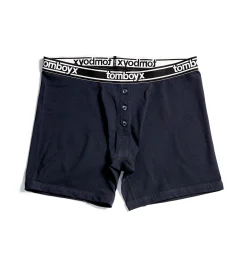 TomboyX 6" Fly Boxer Briefs - Black Logo Hot