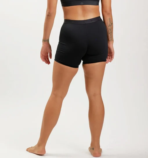 TomboyX 6" Fly Boxer Briefs - Black Logo Hot