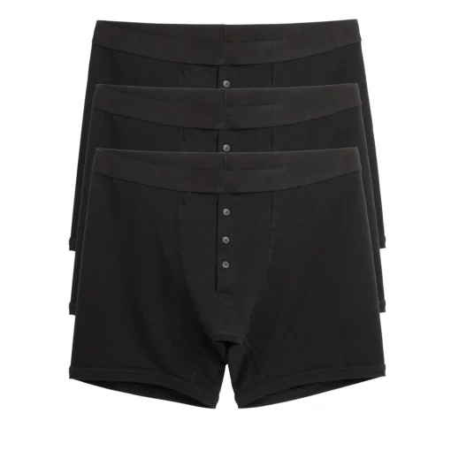 TomboyX 6" Fly Packing Boxer Briefs 3-Pack - X= Black Sale