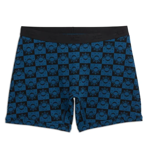 TomboyX 6" No Fly Boxer Briefs - Celestial Check New