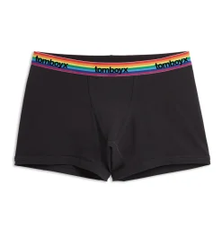 TomboyX 4.5" Trunks - Black Rainbow Logo Discount