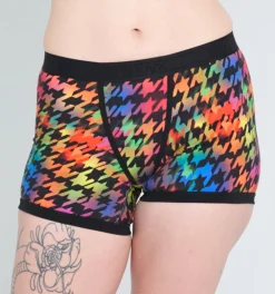 TomboyX 4.5" Trunks - Rainbow Houndstooth Discount