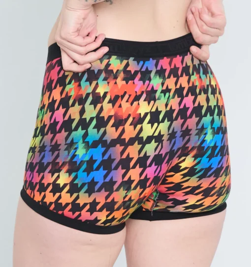 TomboyX 4.5" Trunks - Rainbow Houndstooth Discount