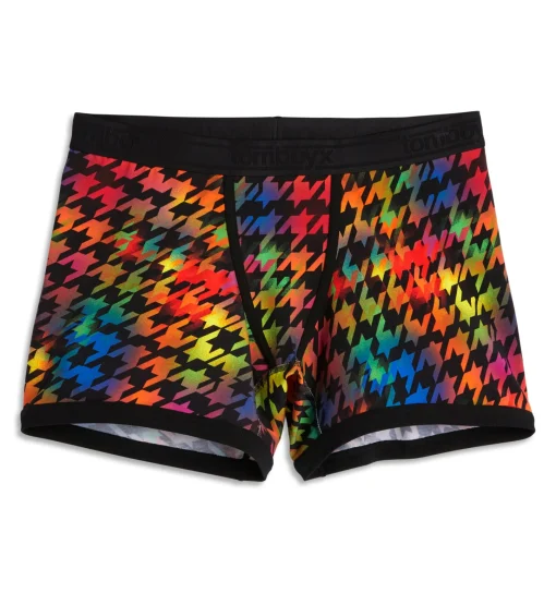 TomboyX 4.5" Trunks - Rainbow Houndstooth Discount