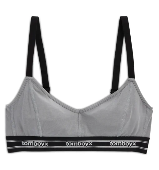 TomboyX Adjustable Triangle Bralette - TENCEL™ Modal Ultimate Gray TENCEL™Modal Ultimate Gray Clearance