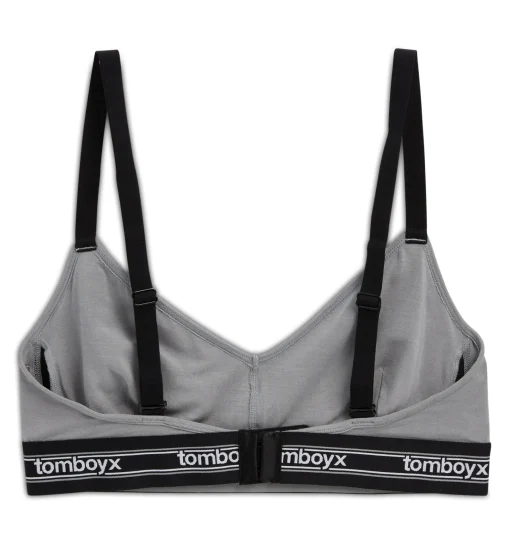 TomboyX Adjustable Triangle Bralette - TENCEL™ Modal Ultimate Gray TENCEL™Modal Ultimate Gray Clearance