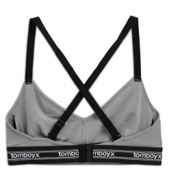 TomboyX Adjustable Triangle Bralette - TENCEL™ Modal Ultimate Gray TENCEL™Modal Ultimate Gray Clearance