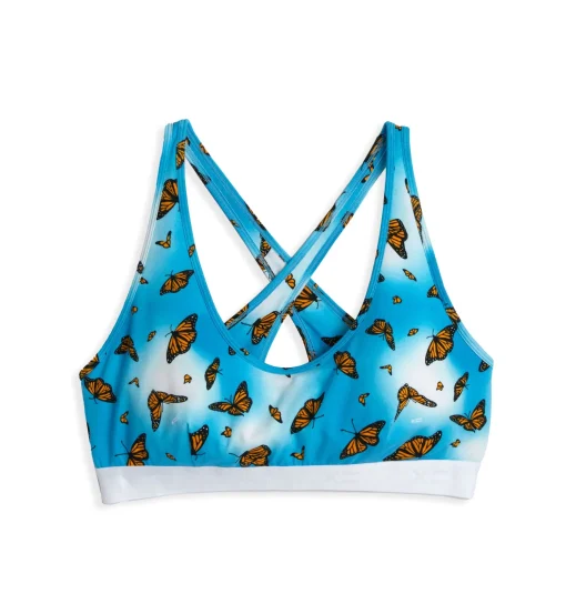 TomboyX All Day Bralette - TENCEL™ Modal Social Butterflies New