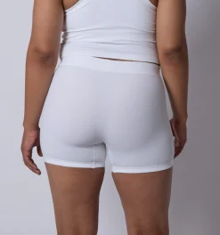 TomboyX Bamboo Rib 4.5" Trunks - Bright White Outlet