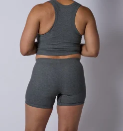TomboyX Bamboo Rib 4.5" Trunks - Heather Gray Clearance