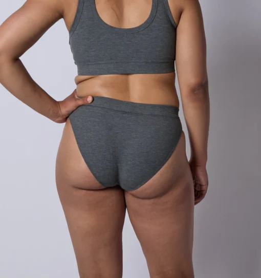 TomboyX Bamboo Rib Cheeky - Heather Gray Online