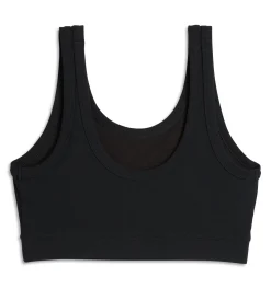 TomboyX Bamboo Rib Essentials Soft Bra - Black New