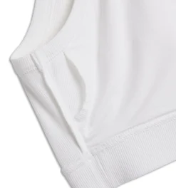 TomboyX Bamboo Rib Essentials Soft Bra - Bright White Hot