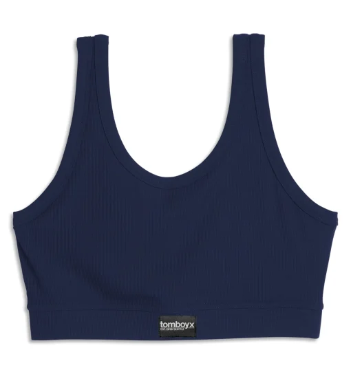 TomboyX Bamboo Rib Essentials Soft Bra - Future Dusk Sale