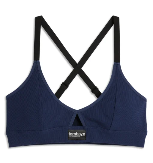 TomboyX Bamboo Rib Lounge Bralette - Future Dusk Sale