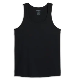 TomboyX Bamboo Rib Power Tank - Black Hot