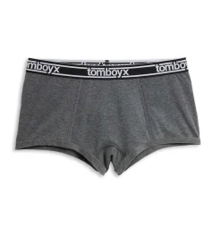 TomboyX Boy Shorts - Charcoal Heather Outlet