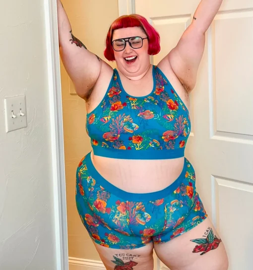 TomboyX Boy Shorts - Rainbow Fish Clearance