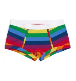 TomboyX Boy Shorts - Rainbow Pride Stripes Outlet