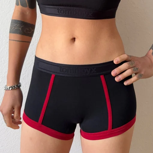 TomboyX Boy Shorts - Red Edge Sale