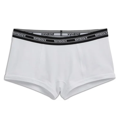 TomboyX Boy Shorts - Retro White Best