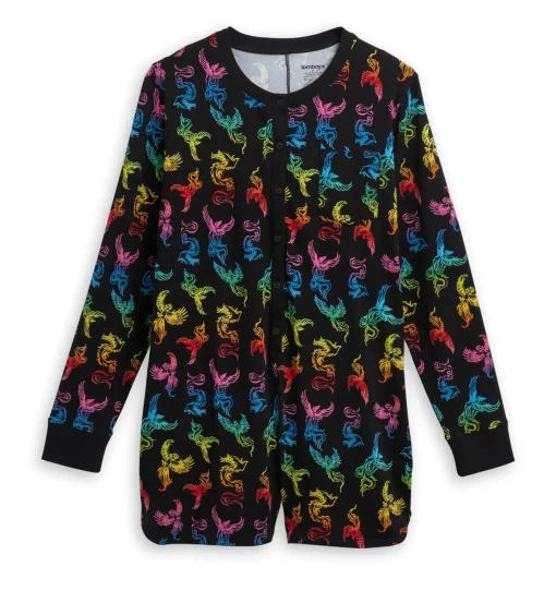 TomboyX Button Up Romper - Rainbow Phoenix Clearance