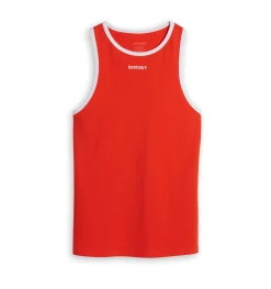 TomboyX Cotton Ringer Tank - Neon Flare Best