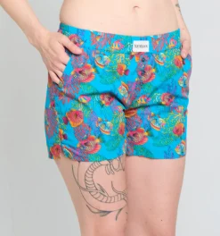 TomboyX Cotton Woven Boxer - Rainbow Fish Clearance