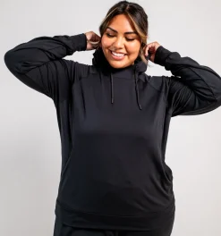 TomboyX Cozy Luxe Fitted Hoodie - Black Discount