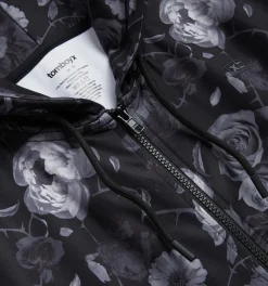 TomboyX Cozy Luxe Full Zip Hoodie - Dark Floral Remedies Best