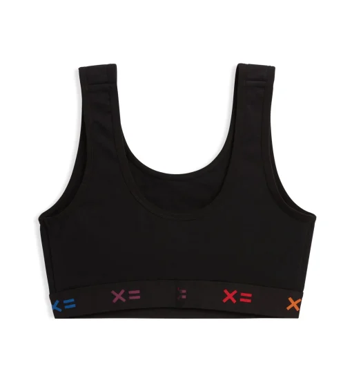 TomboyX Essentials Soft Bra - Black X= Rainbow Clearance