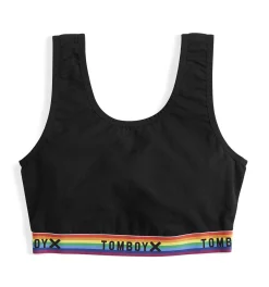 TomboyX Essentials Soft Bra - Black Rainbow Discount