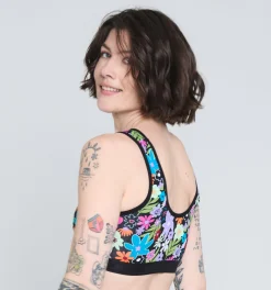 TomboyX Essentials Soft Bra - Groovy Garden Hot