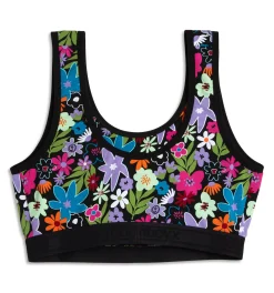 TomboyX Essentials Soft Bra - Groovy Garden Hot