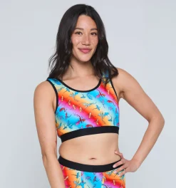 TomboyX Essentials Soft Bra - Pride Rainbow Dragon Best