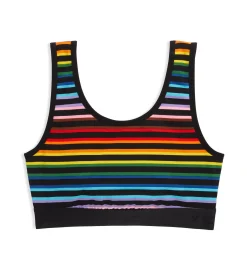 TomboyX Essentials Soft Bra - Progress Pride Stripes Discount