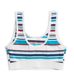 TomboyX Essentials Soft Bra - Throwback Racer Stripes Fashion