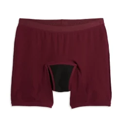 TomboyX First Line Period 9" Boxer Briefs - Black Cherry Sale