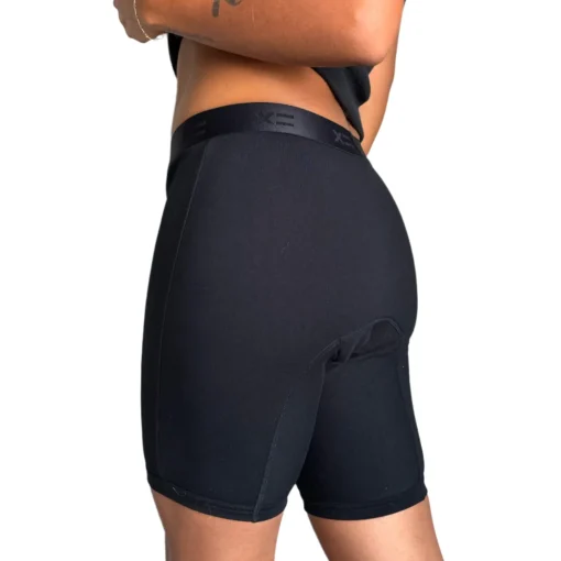 TomboyX First Line Period 9" Boxer Briefs - X= Black Fashion