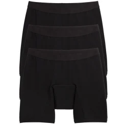 TomboyX First Line Period 9" Boxer Briefs 3-Pack - X= Black Online