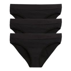 TomboyX First Line Period Bikini 3-Pack - X= Black Fashion