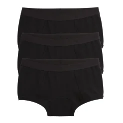 TomboyX First Line Period Boy Shorts 3-Pack - X= Black Best