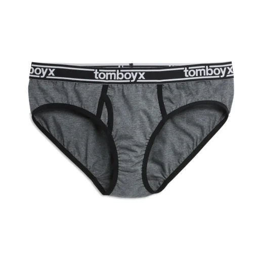 TomboyX Iconic Briefs - Charcoal Logo Sale