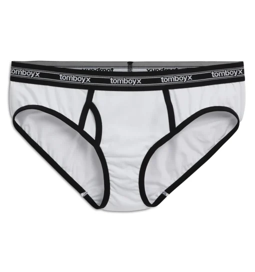 TomboyX Iconic Briefs - Retro White Clearance