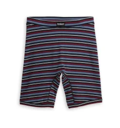 TomboyX Organic Cotton Rib 9" Boxer Briefs - Nostalgic Stripe Hot