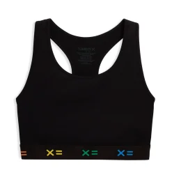 TomboyX Racerback Compression Top - Black X= Rainbow Clearance