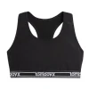 TomboyX Racerback Soft Bra - Black Logo Hot